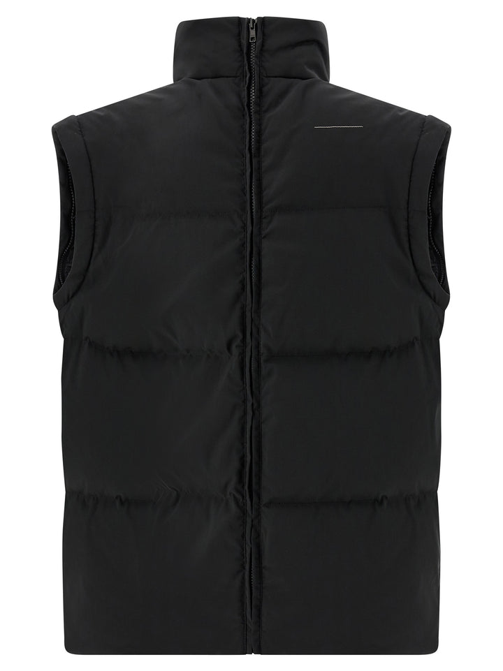MM6 Maison Margiela Black Polyester Full-Length Jacket