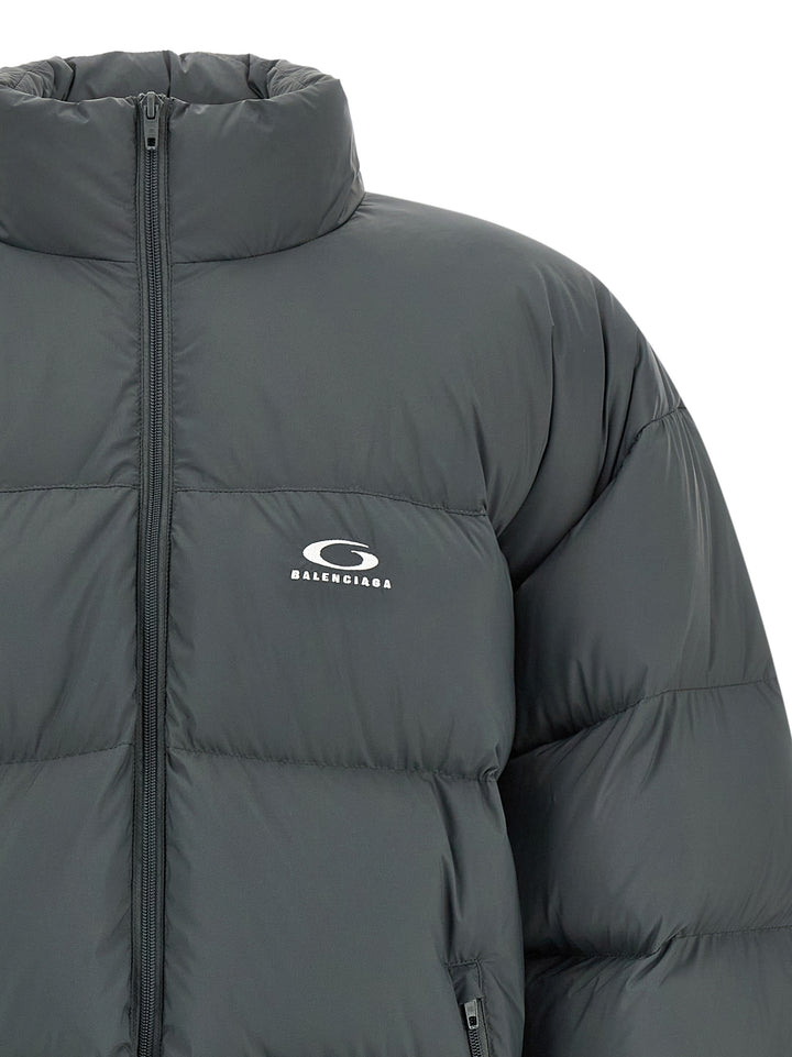 Balenciaga Gray Polyamide Full-Length Jacket