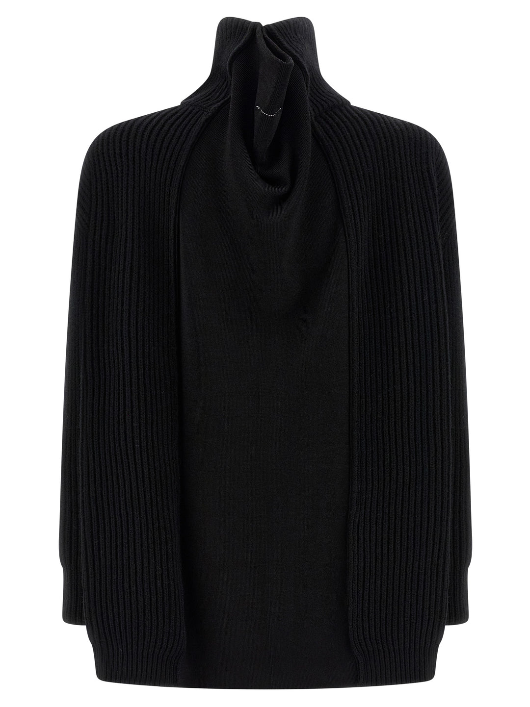 MM6 Maison Margiela Black Wool Short Dress