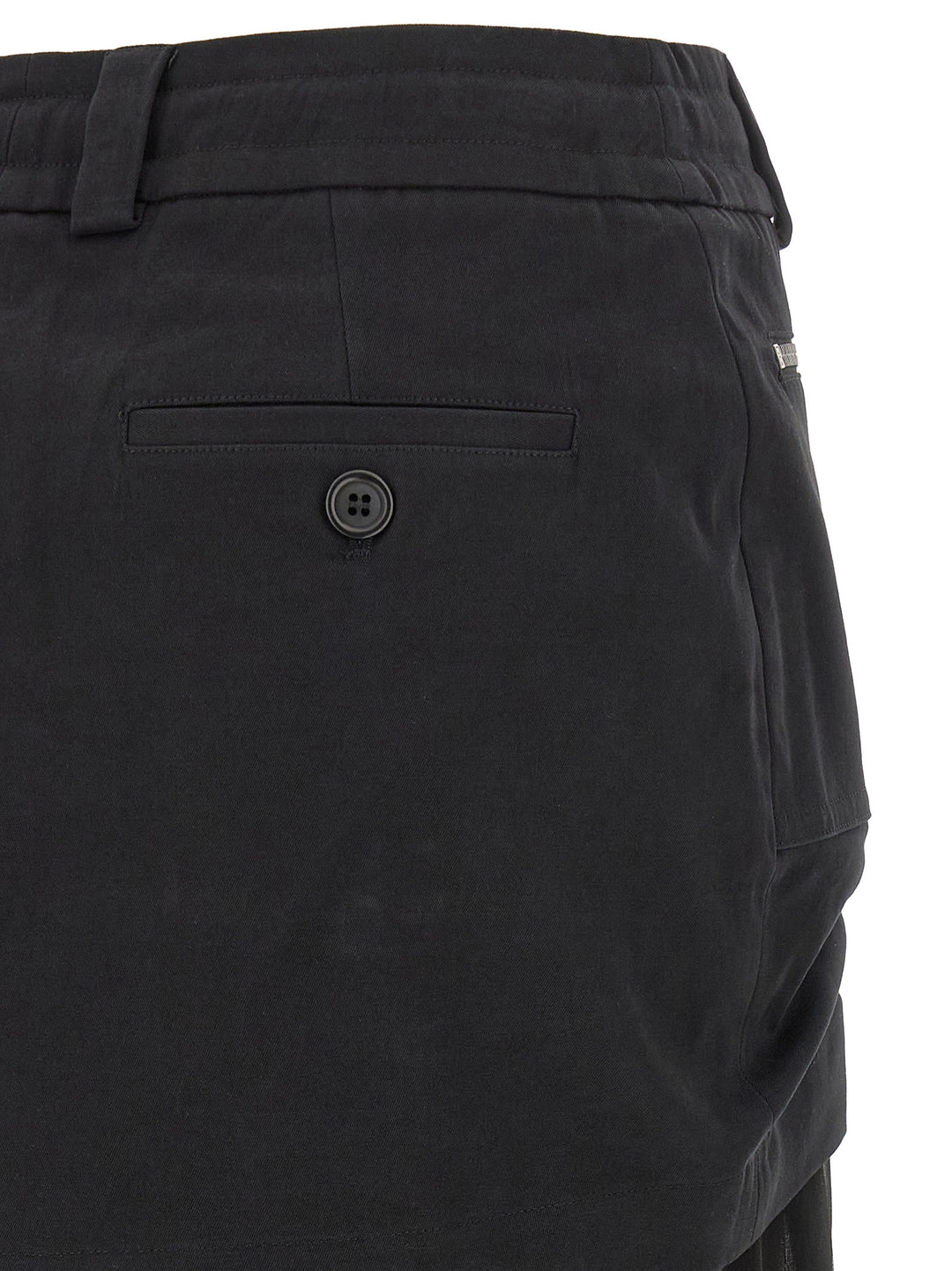 Dolce &amp; Gabbana Black Silk Midi Skirt