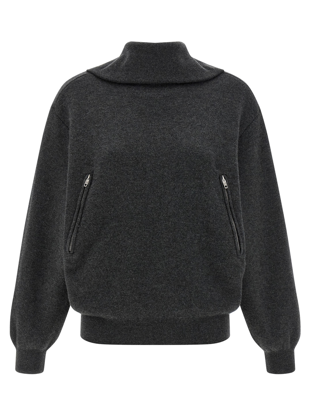 Balenciaga Gray Wool Cardigan