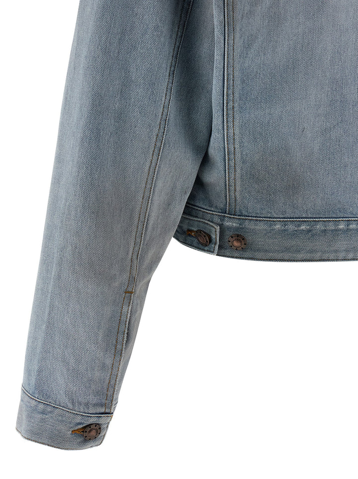 Balenciaga Blue Cotton Denim Jacket
