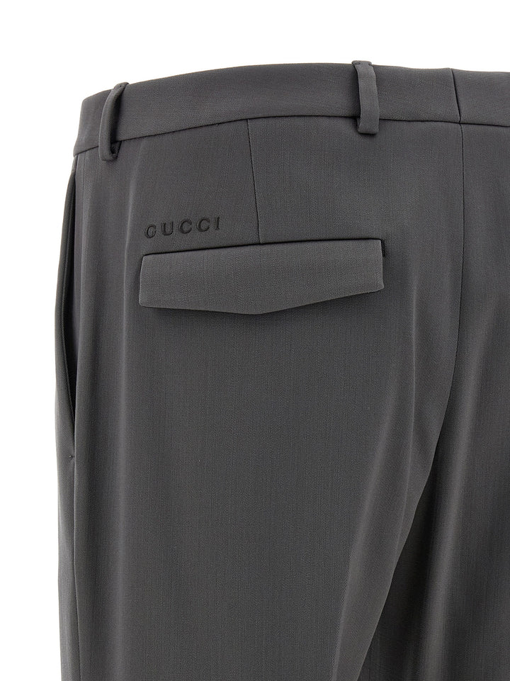 Gucci Gray Wool Dress Pants