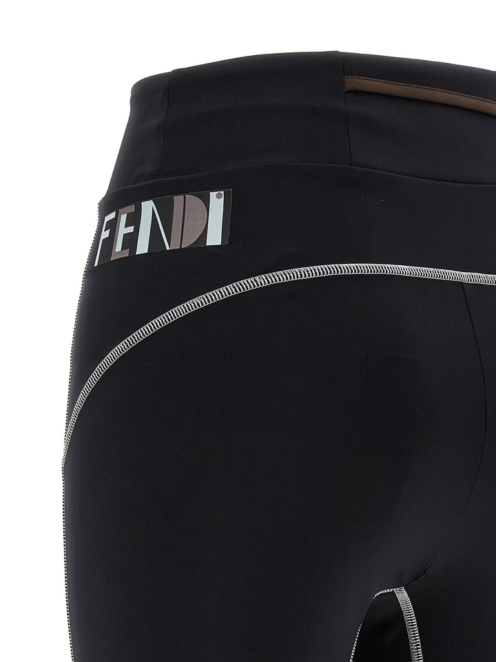 Fendi Black Polyamide Leggings