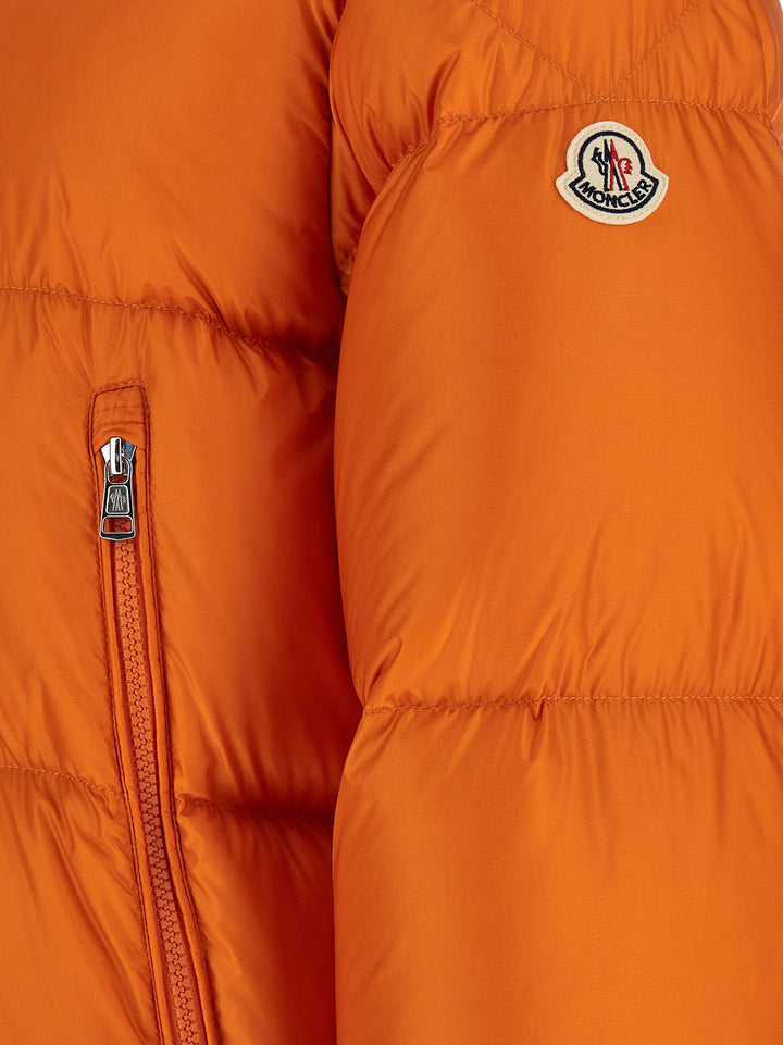 Moncler Orange Polyamide Full-Length Jacket