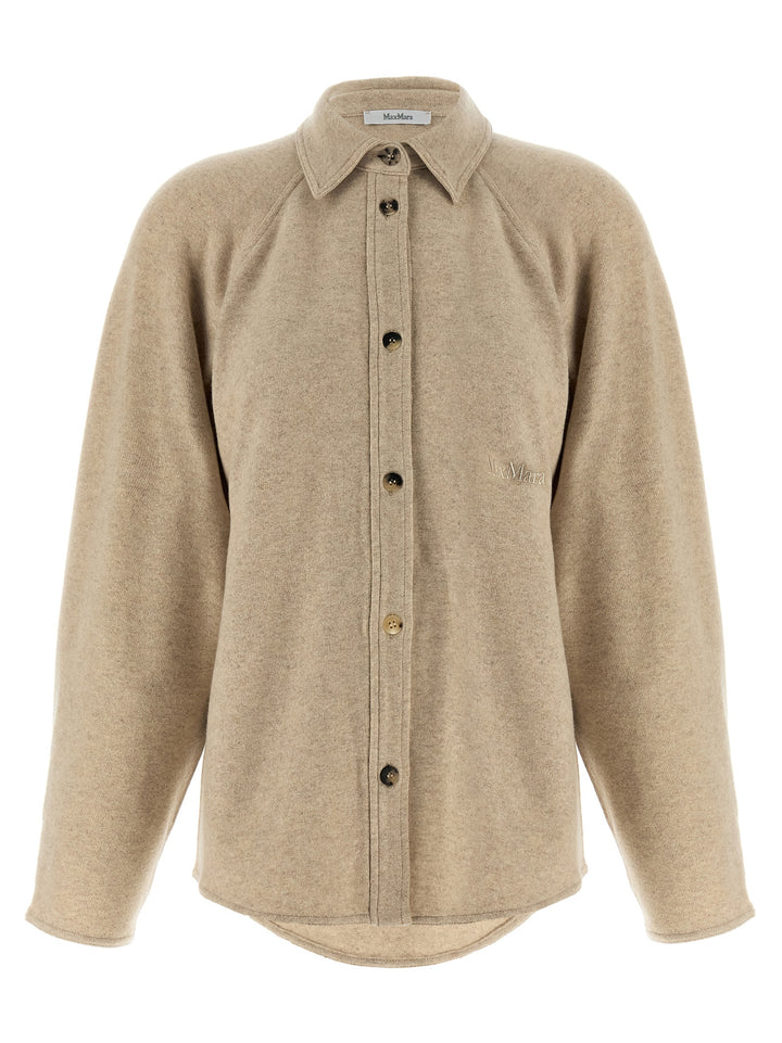 Max Mara Beige Cashmere Blouse