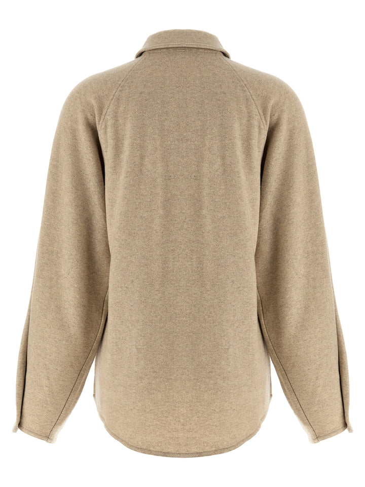 Max Mara Beige Cashmere Blouse