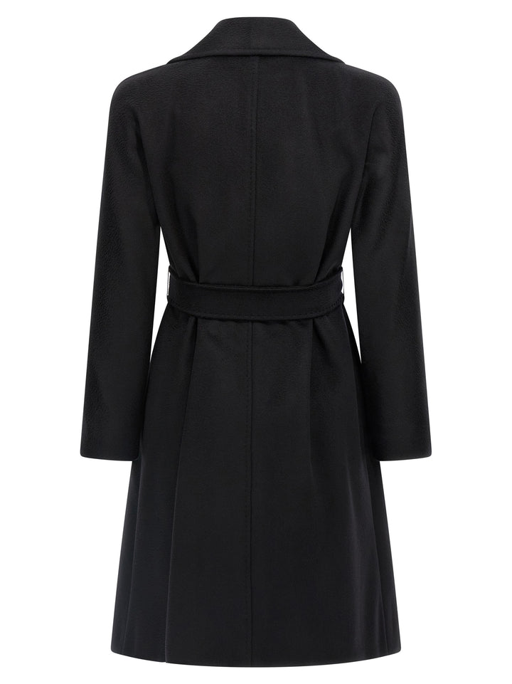 Max Mara Black Virgin Wool Coat