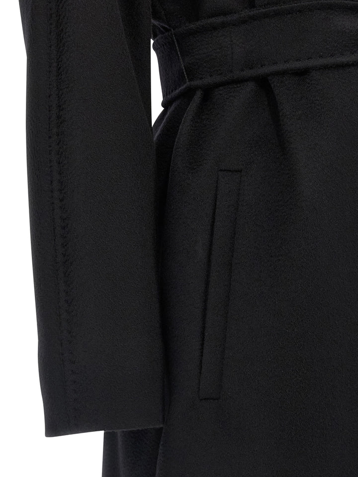 Max Mara Black Virgin Wool Coat