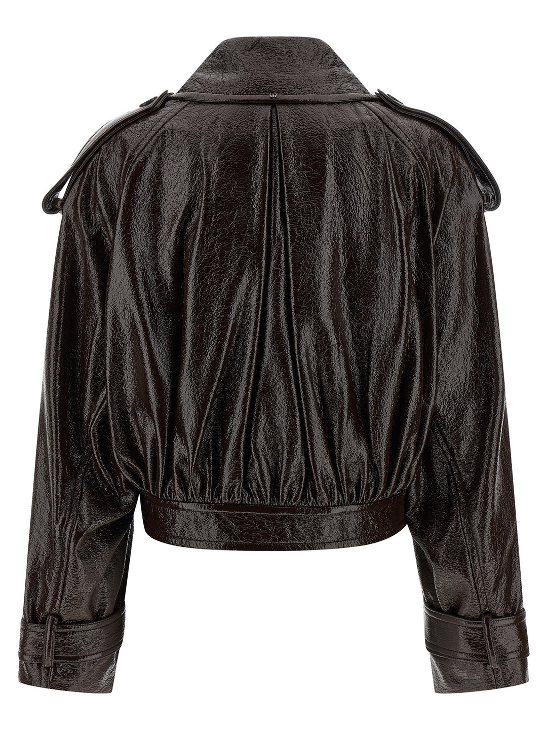 Sportmax Brown Cotton Coat