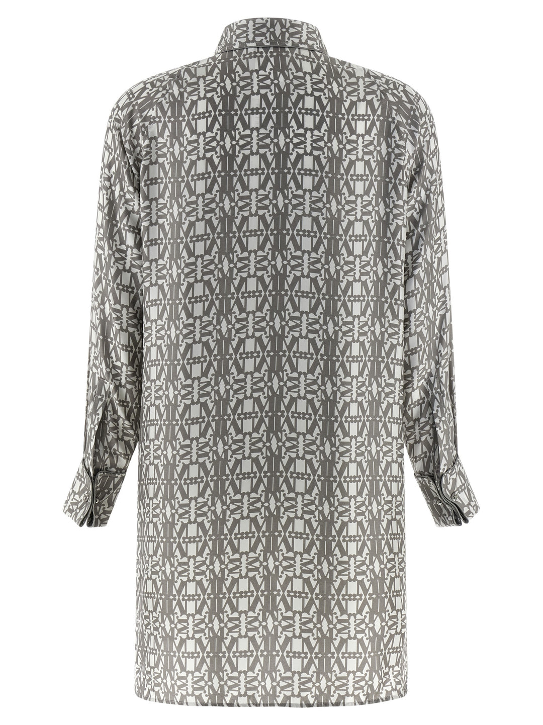 Max Mara Gray Silk Short Dress