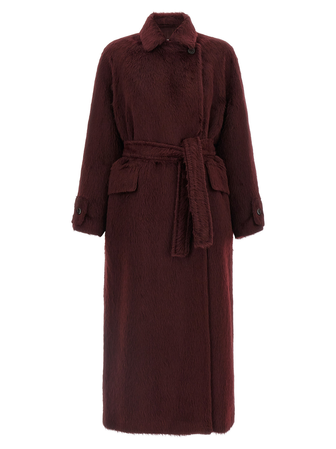 Max Mara Bordeaux Wool Coat