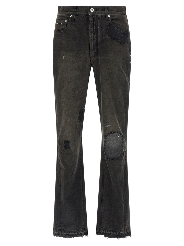 GALLERY DEPT. Black Cotton Flared Jeans