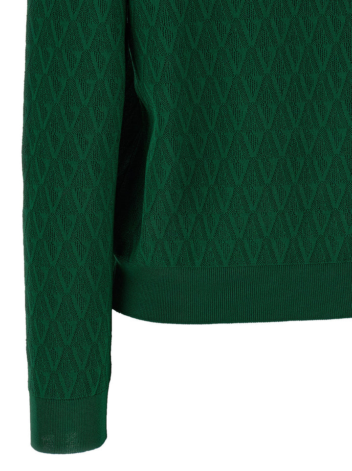Versace Bicolor Viscose Cardigan