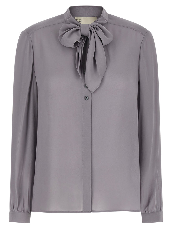 Tory Burch Gray Viscose Blouse