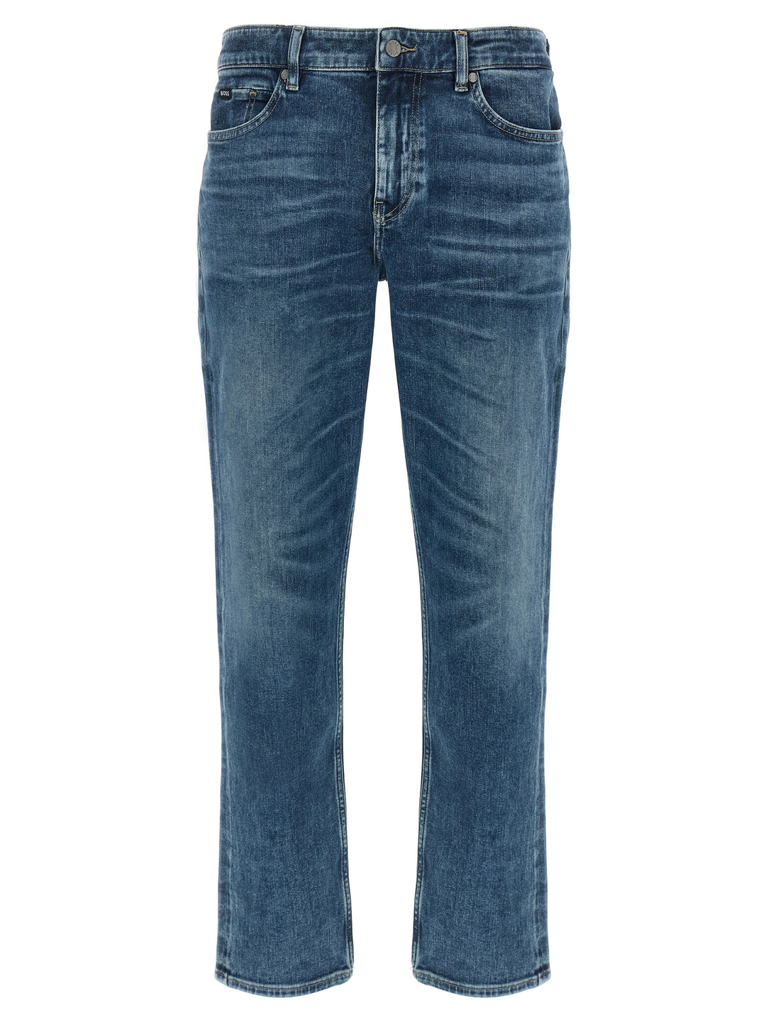 Hugo Boss Blue Cotton Skinny Jeans