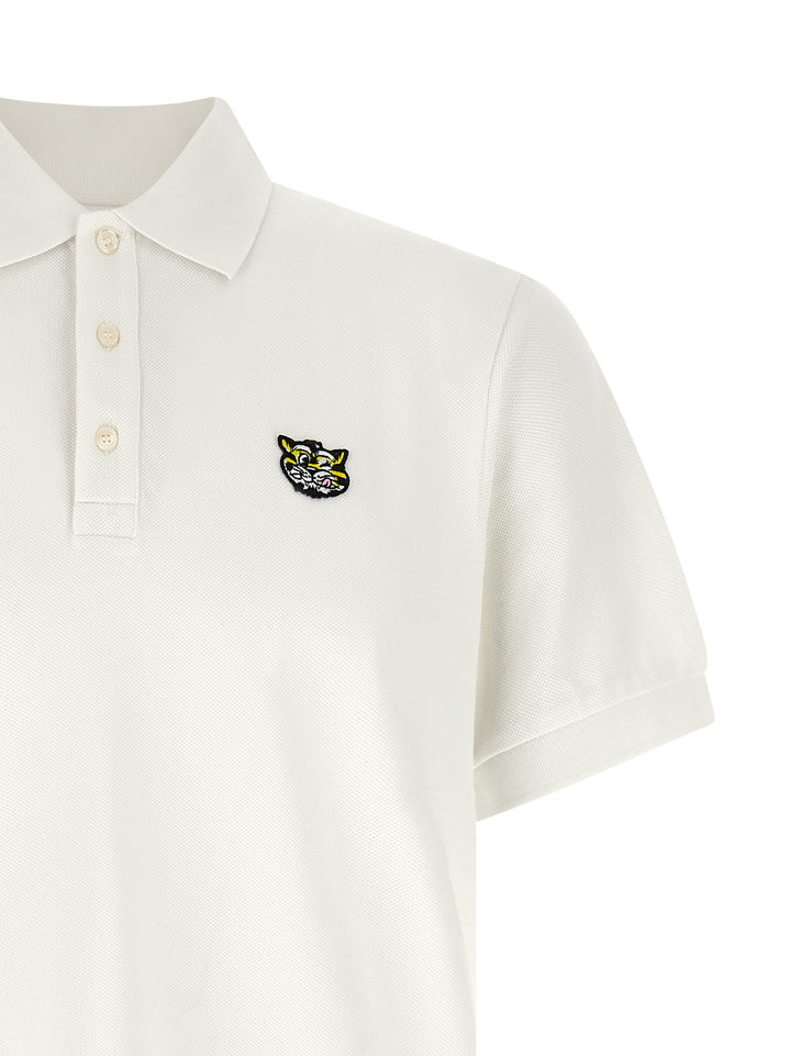Kenzo White Cotton Polo Shirt