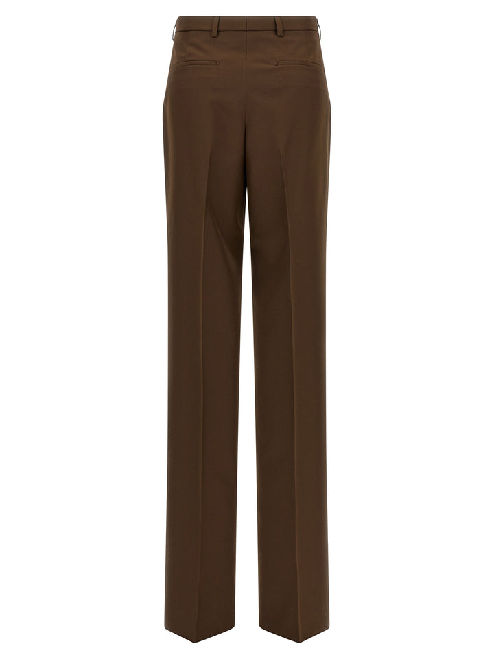 Gucci Brown Polyester Dress Pants