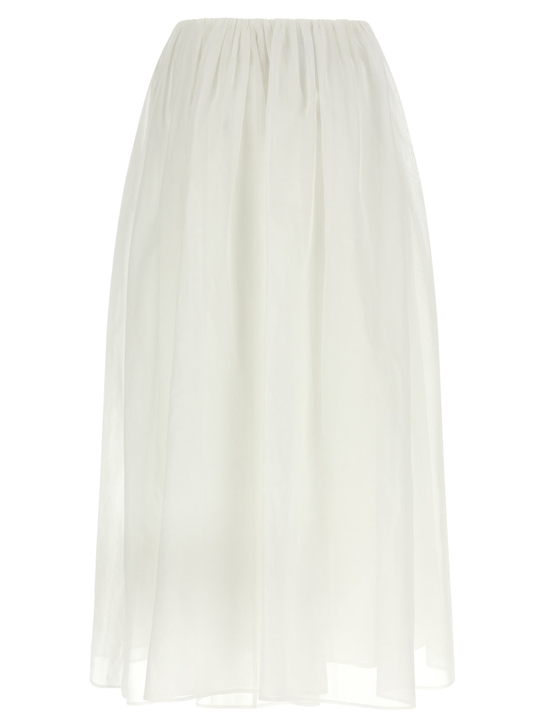 Brunello Cucinelli White Cotton Mini Skirt