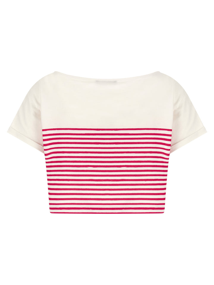 Balmain Fuchsia Cotton T-Shirt