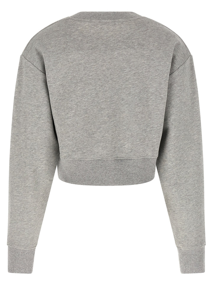 Balmain Gray Cotton Sweatshirt