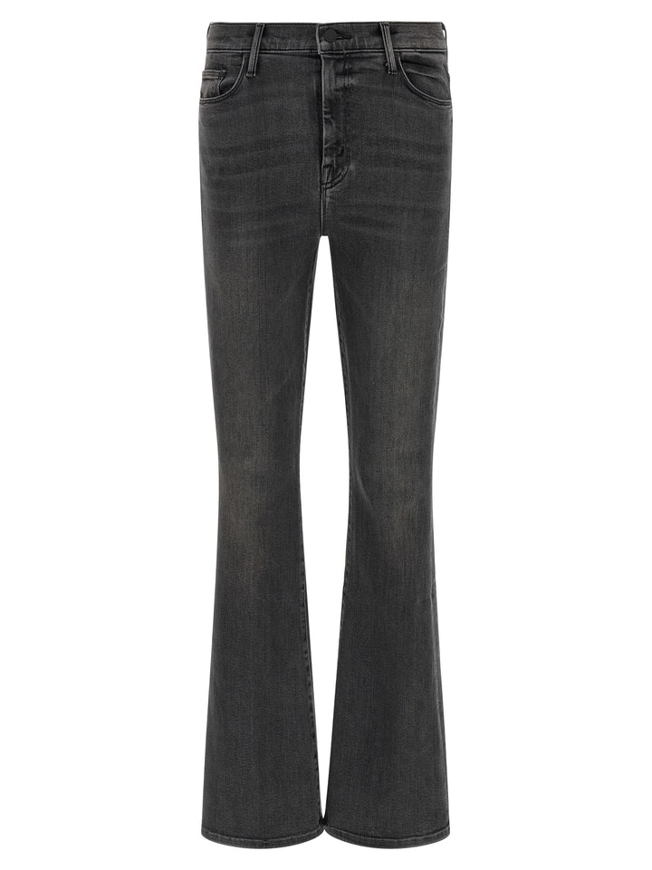 Mother Denim Gray Cotton Flared Jeans