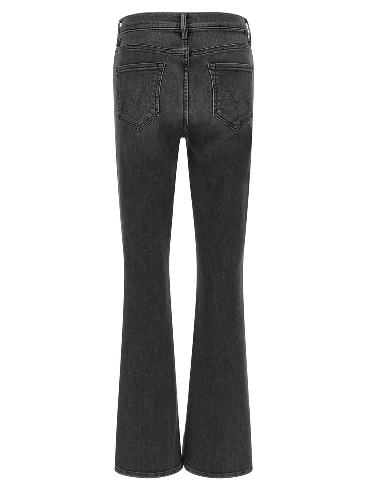 Mother Denim Gray Cotton Flared Jeans