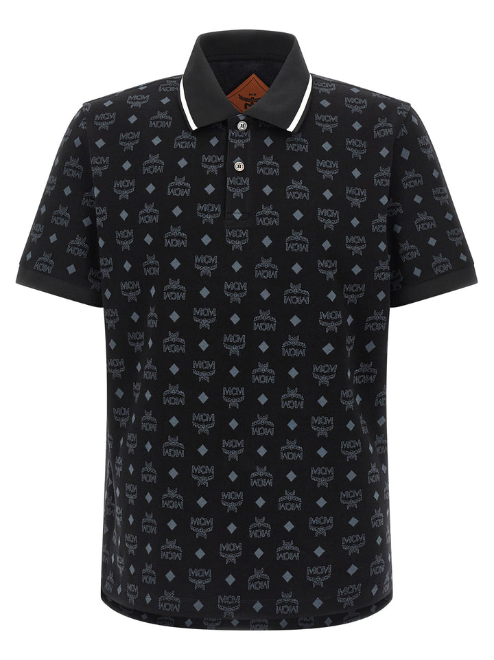 MCM Black Cotton Polo Shirt