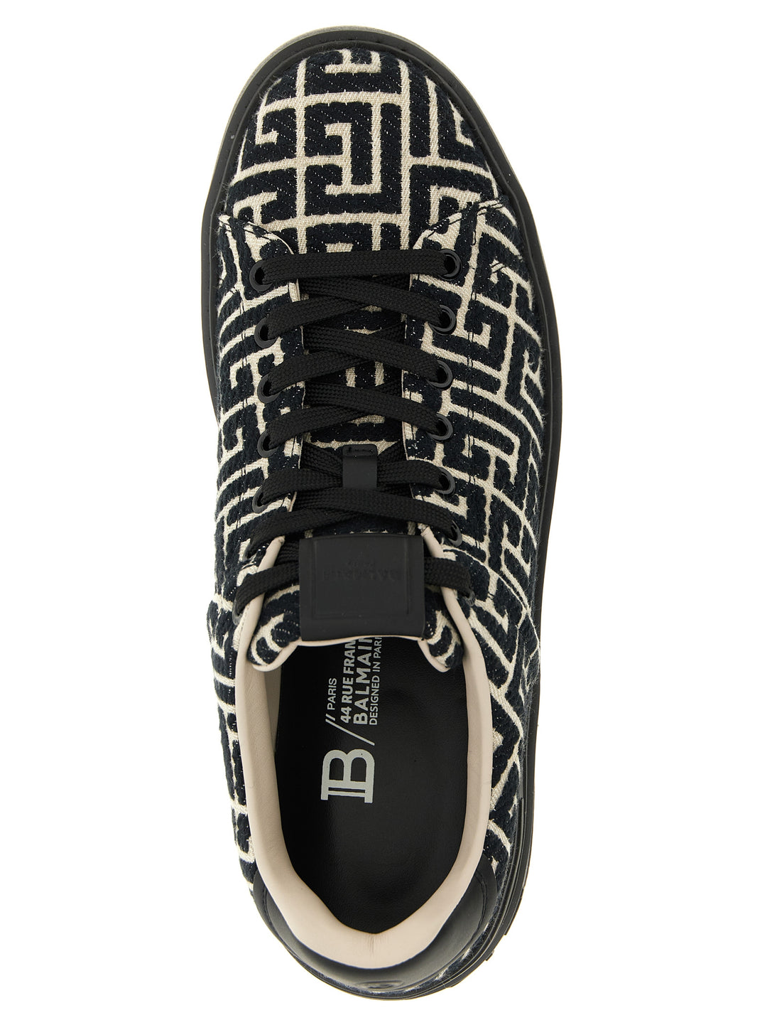 Balmain Black Cotton Sneakers