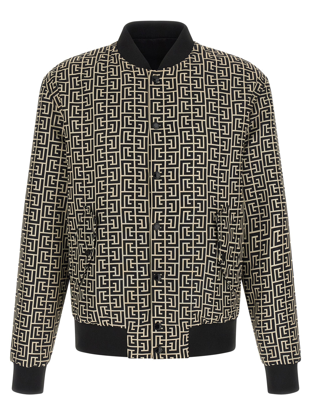 Balmain Black Polyamide Bomber