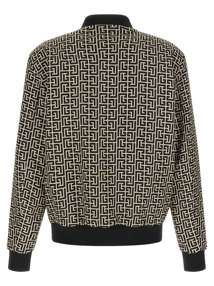 Balmain Black Polyamide Bomber