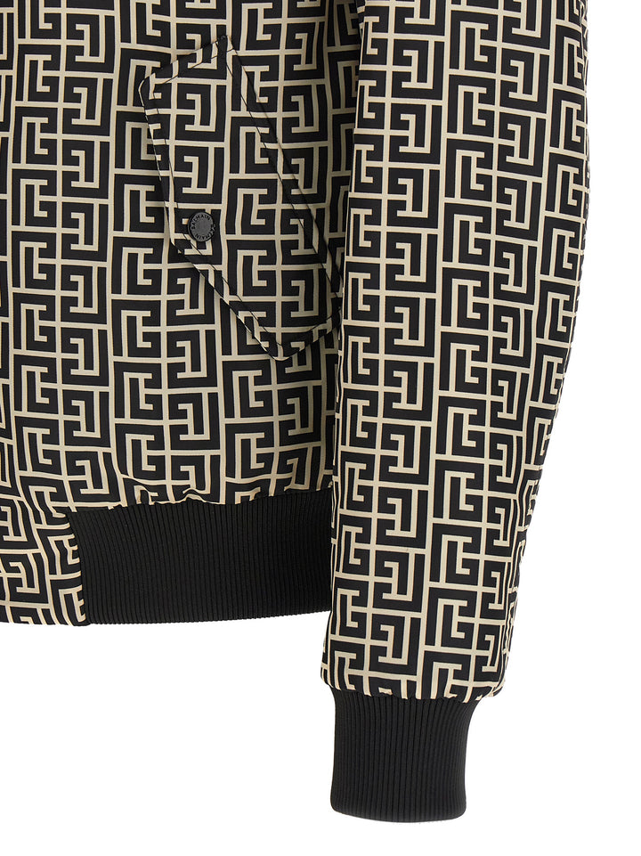 Balmain Black Polyamide Bomber