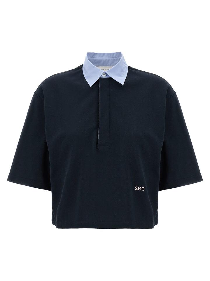 Stella McCartney Blue Cotton Polo Shirt