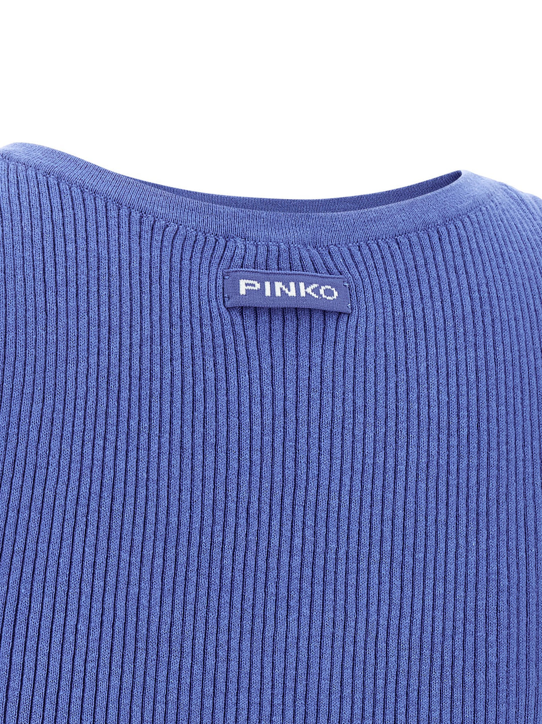 PINKO Blue Cotton Tank Tops