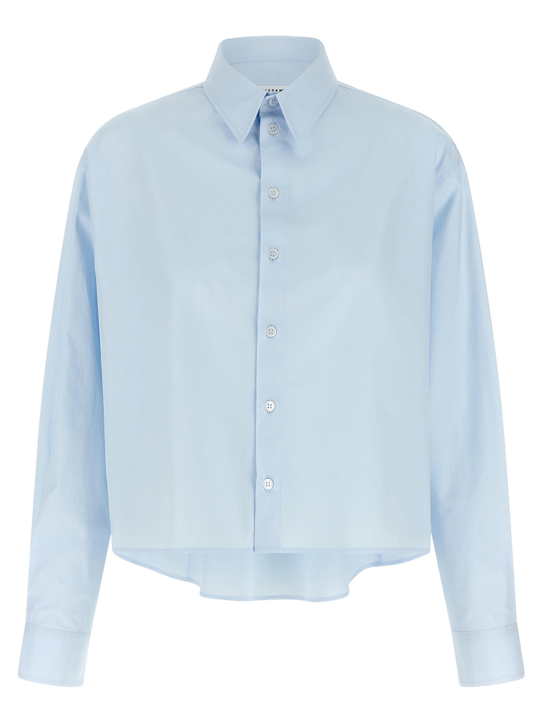 MM6 Maison Margiela Blue Cotton Blouse