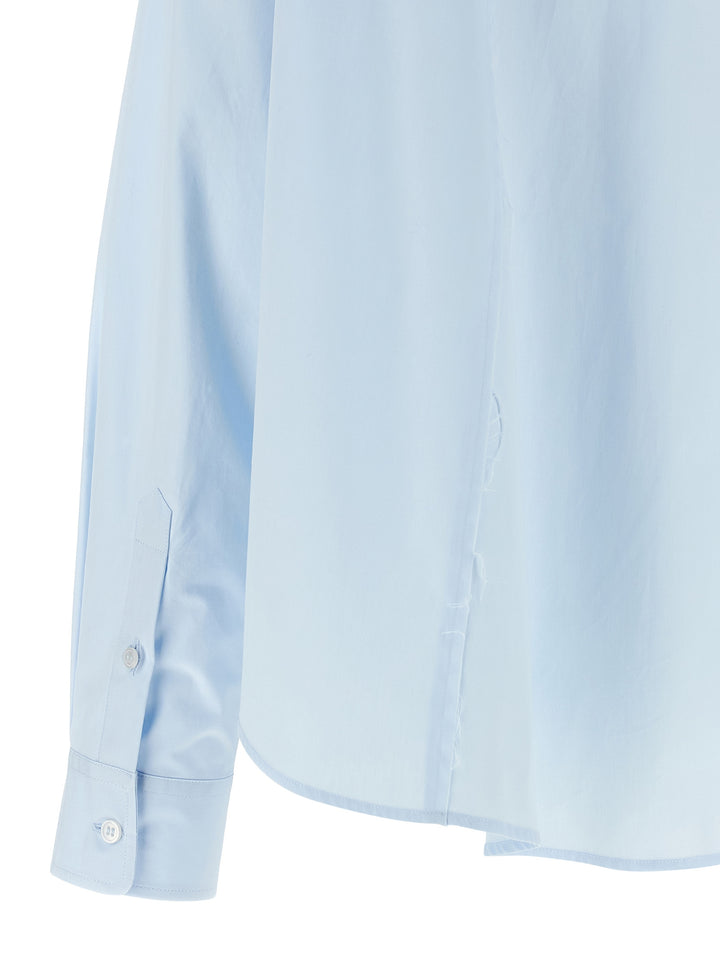 MM6 Maison Margiela Blue Cotton Blouse