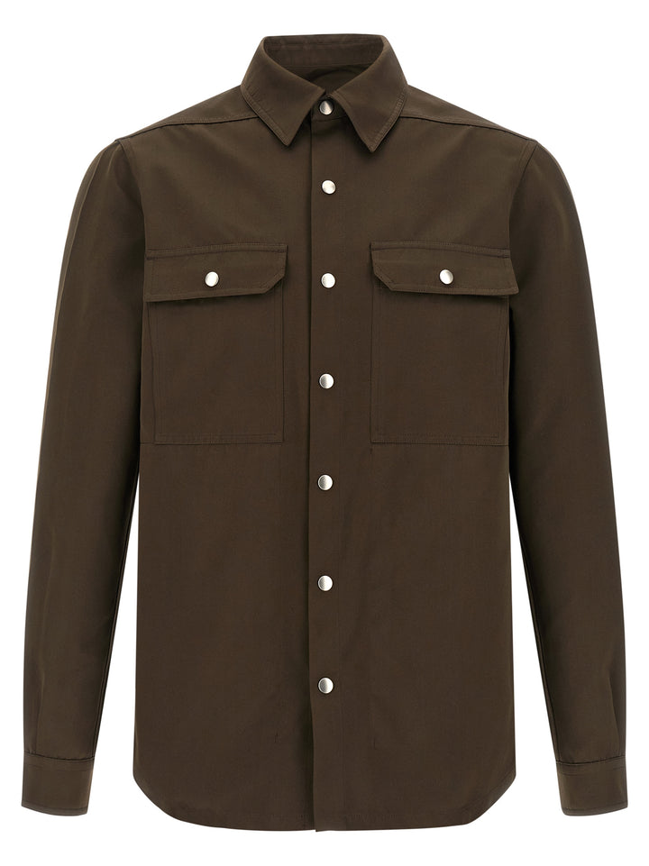 Rick Owens Brown Polyester Blouse