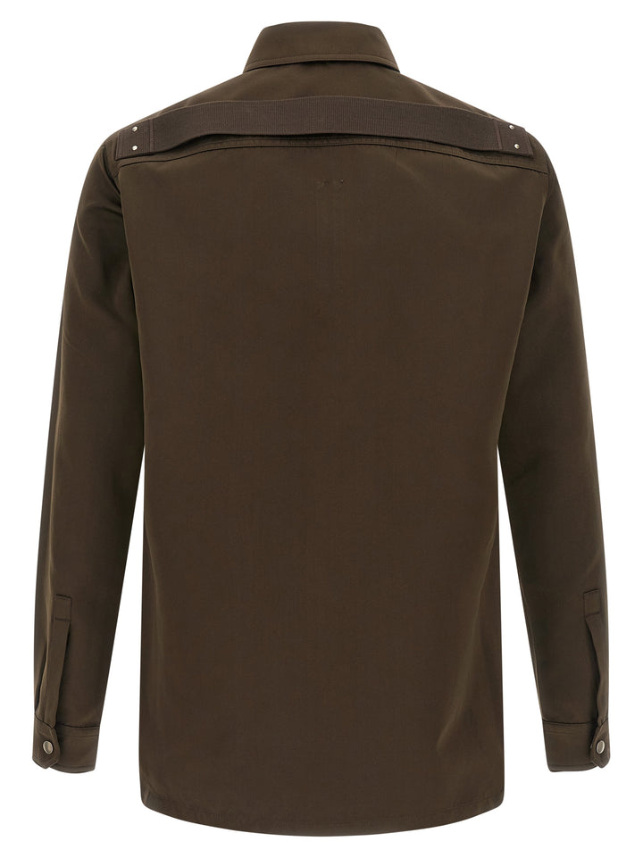 Rick Owens Brown Polyester Blouse