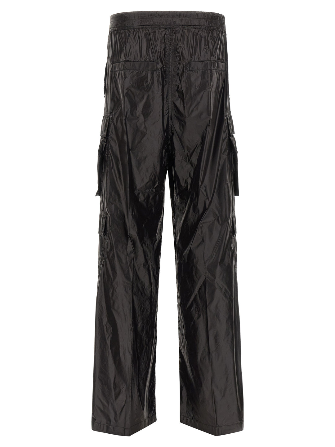 Rick Owens Black Nylon Cargo Pants