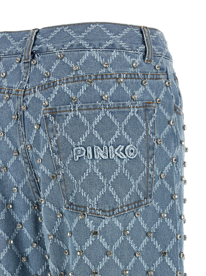 PINKO Blue Cotton Jeans Denim