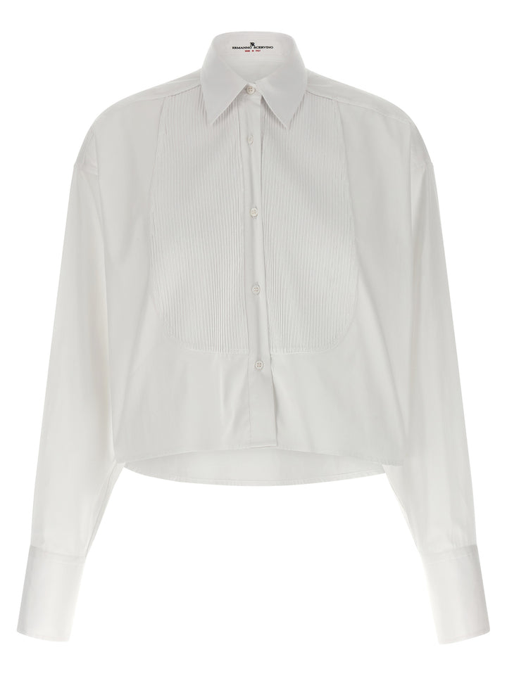 Ermanno Scervino White Cotton Blouse