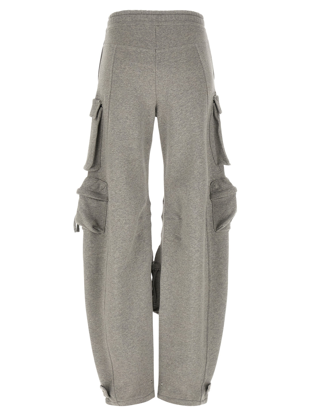 The Attico Gray Cotton Cargo Pants