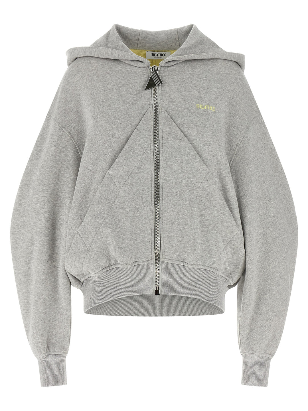 The Attico Gray Cotton Sweatshirt