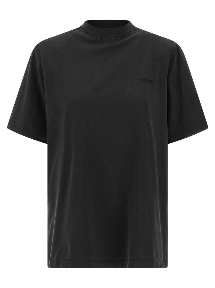 The Attico Black Cotton T-Shirt