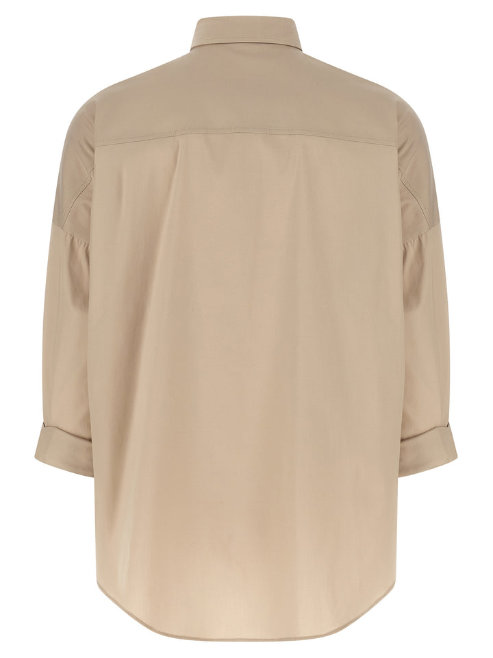 Brunello Cucinelli Beige Cotton Blouse