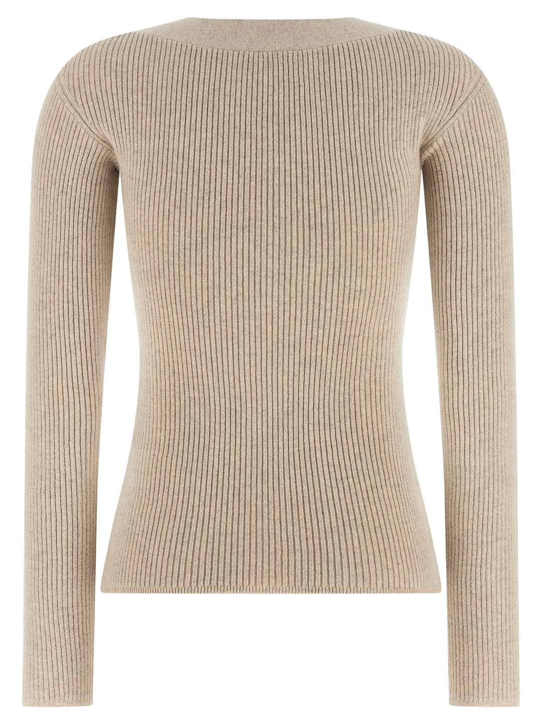 Max Mara Beige Wool Cardigan
