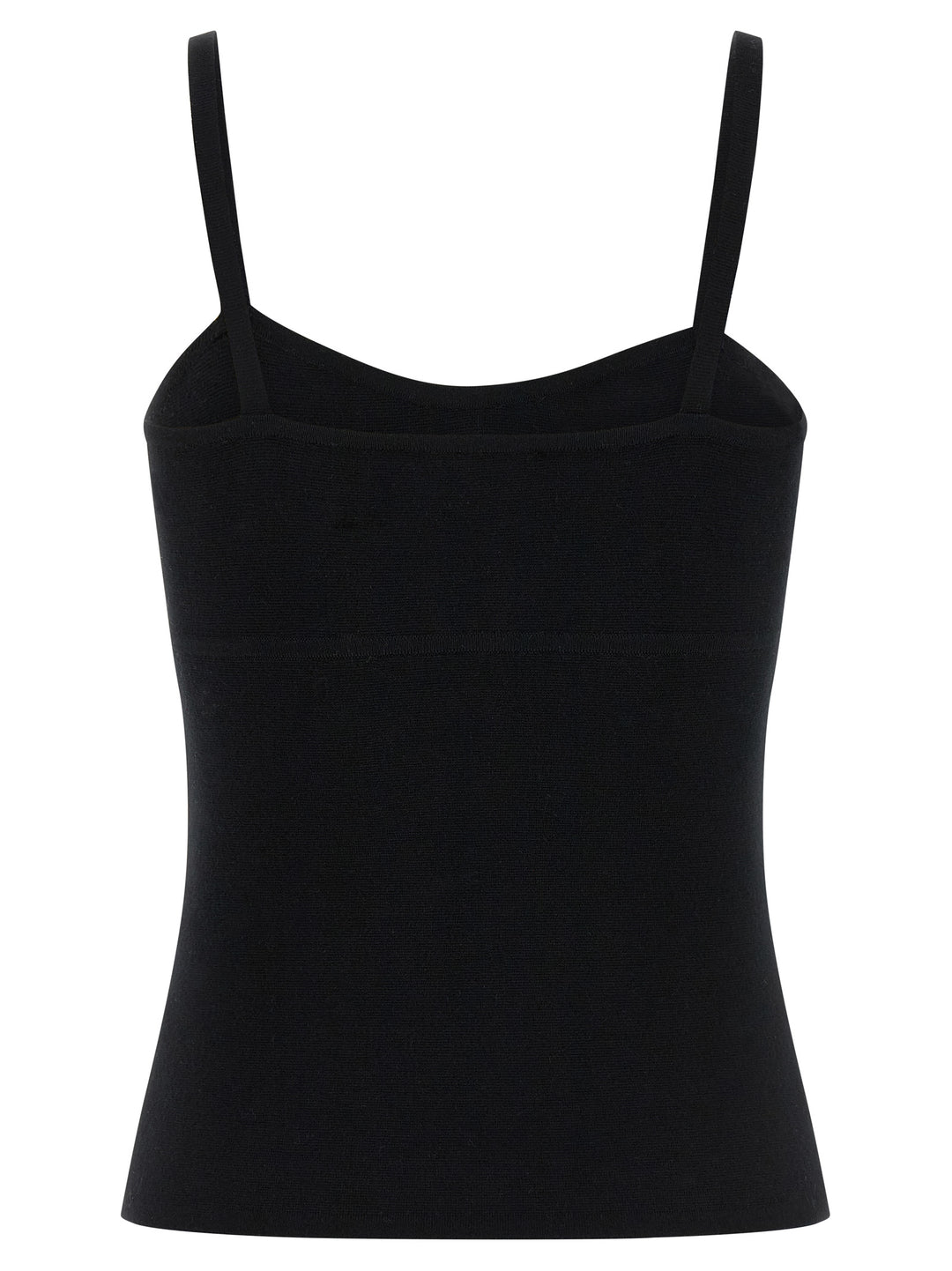 Max Mara Black Virgin Wool Tank Tops