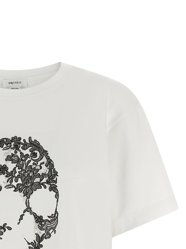Alexander McQueen Bicolor Cotton T-Shirt