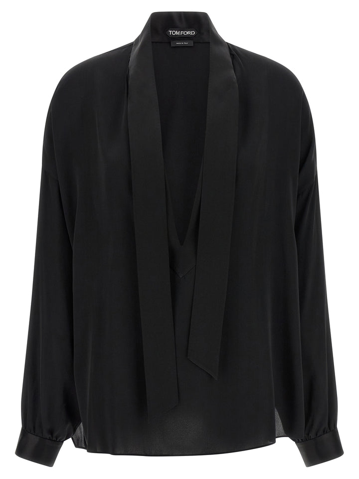 Tom Ford Black Silk Blouse