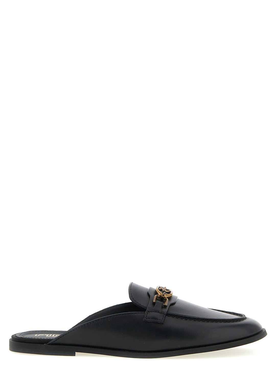 PINKO Black Calfskin Slides